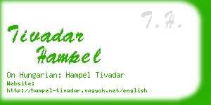 tivadar hampel business card